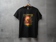 Load image into Gallery viewer, Led Zeppelin Angel Graphic Black T-Shirt Clothing