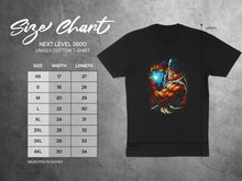 Load image into Gallery viewer, Street Fighter Character Graphic T-shirt with Size Chart