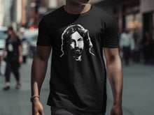 Load image into Gallery viewer, Black T-Shirt Featuring a Striking Graphic of a Man