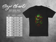 Load image into Gallery viewer, Dark Hero Graphic T-Shirt with Detailed Size Chart