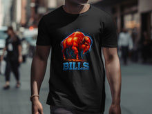 Load image into Gallery viewer, Fiery Buffalo Bills Graphic T-Shirt for Fans