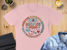 Load image into Gallery viewer, Nurse life circle design with stethoscope, heart, and text: Courage, Patience, Caffeine, Compassion, Love.