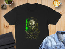 Load image into Gallery viewer, Skull Soldier with Green Accents T-Shirt Product