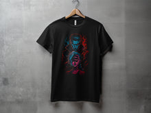 Load image into Gallery viewer, Vampire and Woman Glow Graphic Short Sleeve Tee