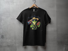 Load image into Gallery viewer, Team Bonito Frog with Flag and Football T-shirt