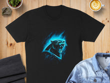 Load image into Gallery viewer, Roaring Panther Graphic on Black T-Shirt for Fans