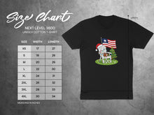 Load image into Gallery viewer, Christmas Patriotic Chair T-Shirt with Flag Design