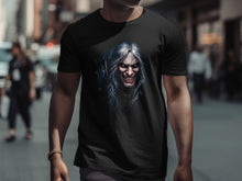Load image into Gallery viewer, Menacing Dark Fantasy Villain Face T-Shirt Product