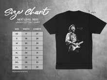 Load image into Gallery viewer, Guitarist Graphic Black Next Level 3600 Unisex Cotton Shirt