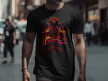 Load image into Gallery viewer, Fiery Villain with Folded Arms Graphic Tee