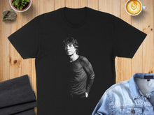 Load image into Gallery viewer, Iconic Portrait Printed on Black T-Shirt Product
