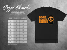 Load image into Gallery viewer, Size chart for Next Level 3600 t-shirt with measurements.