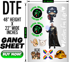 Load image into Gallery viewer, DTF GANG SHEET 22" X 48”