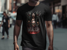 Load image into Gallery viewer, W.A.S.P. Band Graphic Black T-Shirt for Men