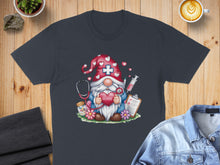Load image into Gallery viewer, Gnome nurse holding heart with stethoscope and medical supplies.
