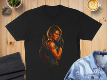 Load image into Gallery viewer, Intense Female Warrior Graphic Design T-Shirt