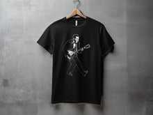 Load image into Gallery viewer, Electric Guitarist Print Black T-Shirt Musician Apparel