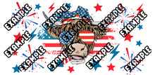 Load image into Gallery viewer, 4th of July Cow UV DTF Wrap #133