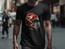 Load image into Gallery viewer, Kansas City Football Helmet Art Print T-Shirt