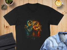 Load image into Gallery viewer, Action-Packed Gamers Dynamic Duo T-Shirt Product