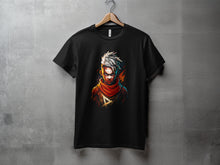 Load image into Gallery viewer, Unique Black T-Shirt Featuring Heroic Fantasy Artwork