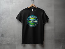 Load image into Gallery viewer, Seattle Seahawks Fan Shirt with Logo Graphic Design