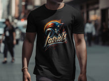Load image into Gallery viewer, Patriots Logo Graphic Black T-Shirt for Fans