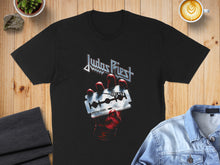 Load image into Gallery viewer, Judas Priest British Steel Hand Graphic T-shirt