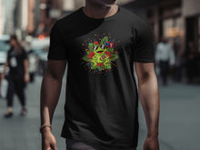 Load image into Gallery viewer, Vibrant Festive Frog with Sunglasses T-shirt