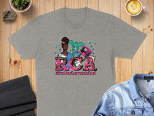 Load image into Gallery viewer, Gray t-shirt with "RCA #ResidentCareassistant" and medical symbols.