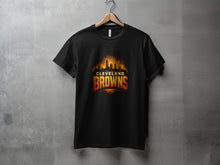 Load image into Gallery viewer, Cleveland Browns Skyline Graphic T-Shirt Design