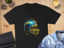 Load image into Gallery viewer, Vibrant Blue and Yellow Football Helmet Graphic T-shirt