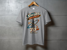 Load image into Gallery viewer, Shelby Hamfest 70th anniversary t-shirt with broadcast tower graphic.