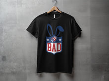 Load image into Gallery viewer, BAD NFL Style Graphic Print T-shirt with Rabbit Ears