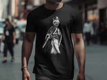Load image into Gallery viewer, Black T-shirt with Iconic Figure of a Crowned King Design
