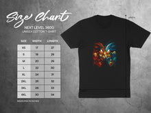 Load image into Gallery viewer, Black T-shirt with Vibrant Character Design Print Tee