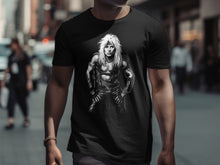 Load image into Gallery viewer, Bold Rockstar Graphic Tee for Men Black Shirt