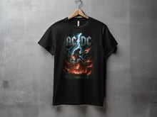 Load image into Gallery viewer, AC/DC Band Lightning and Fire Graphic T-Shirt