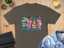 Load image into Gallery viewer, Four coffee cups with "ICU Intensive Care Nurse" text, featuring medical and coffee graphics.
