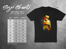 Load image into Gallery viewer, Robot Holding Rose Graphic Unisex Black T-shirt