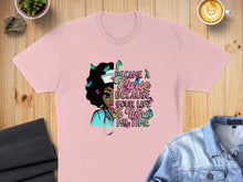 Load image into Gallery viewer, Pink t-shirt with "I became a nurse because your life is worth my time" graphic.