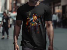 Load image into Gallery viewer, Cyberpunk Style Art with Gun Streetwear T-shirt
