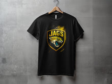 Load image into Gallery viewer, Bold JAGS Logo Graphic Design T-shirt for Sports Fans