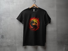 Load image into Gallery viewer, Dragon Emblem with Fiery Aura Graphic T-Shirt