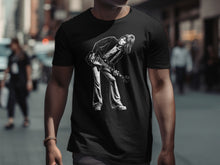 Load image into Gallery viewer, Guitarist Graphic Printed Black Street Style T-shirt