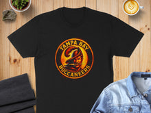 Load image into Gallery viewer, Tampa Bay Buccaneers Logo Graphic Black T-Shirt