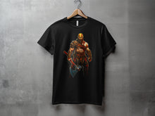 Load image into Gallery viewer, Kratos Illustrated Dark Warrior Graphic T-shirt