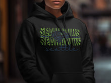 Load image into Gallery viewer, Seattle Seahawks Hoodie with Bold Graphic Design