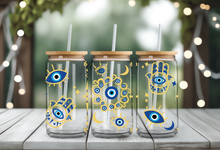 Load image into Gallery viewer, Blue & Yellow Eye 2 UV DTF Wrap