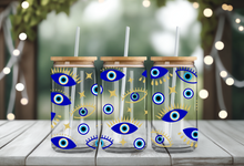 Load image into Gallery viewer, Blue & Yellow Eye UV DTF Wrap. #138